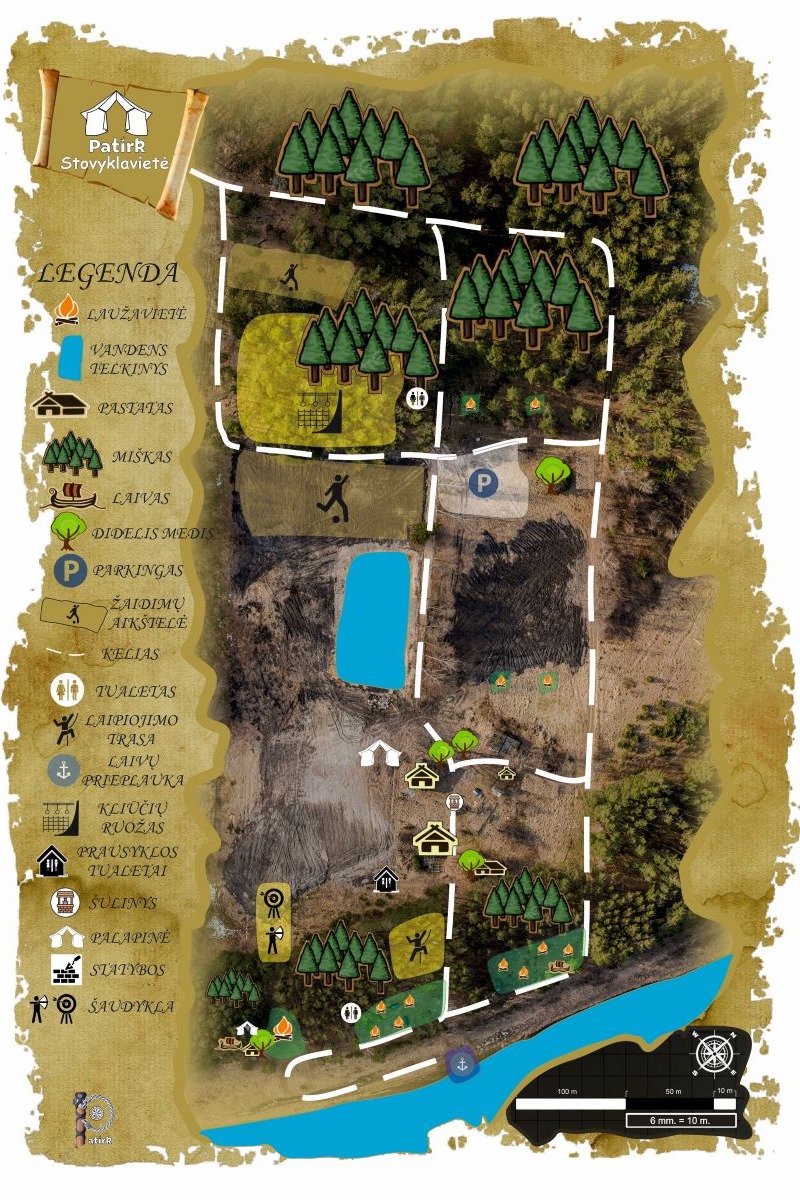 Patirk vaikų vasaros stovyklos žemėlapis