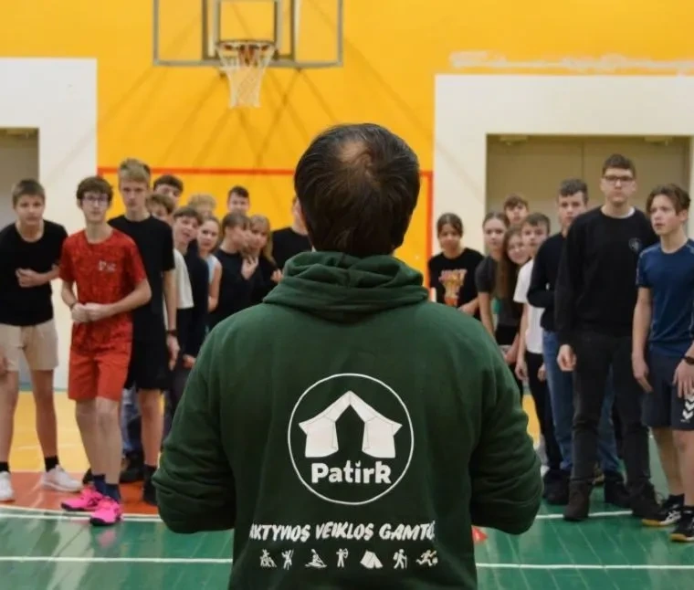 Edukacija mes komanda aktyvios veiklos klasei