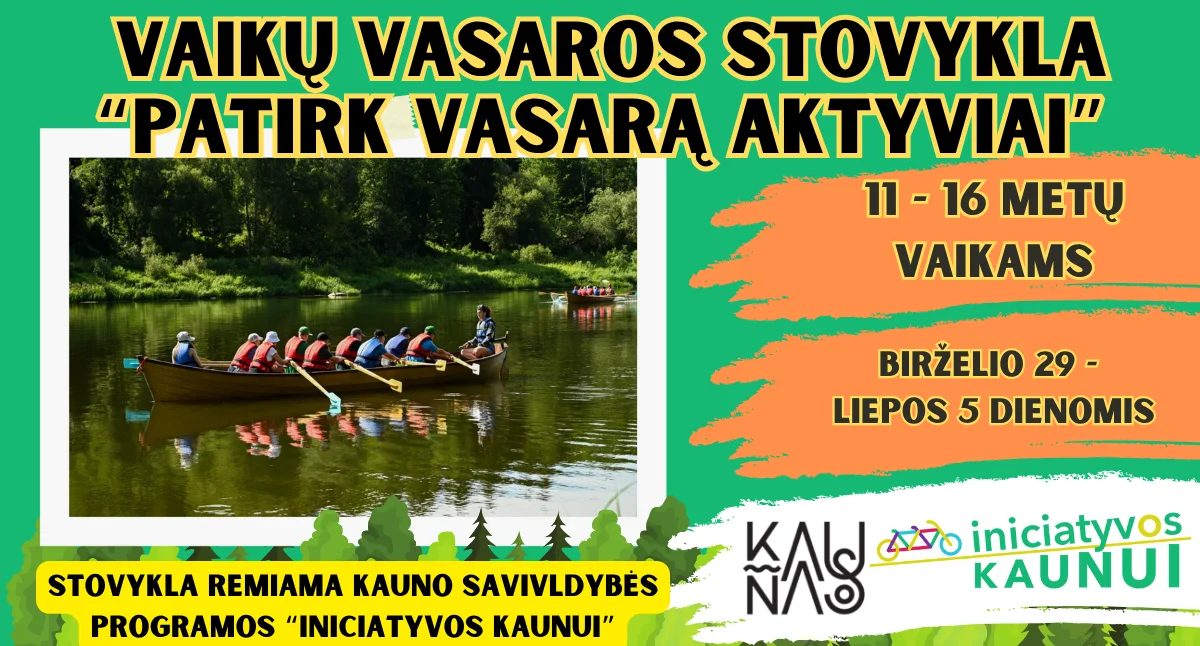 Patirk vasarą aktyviai