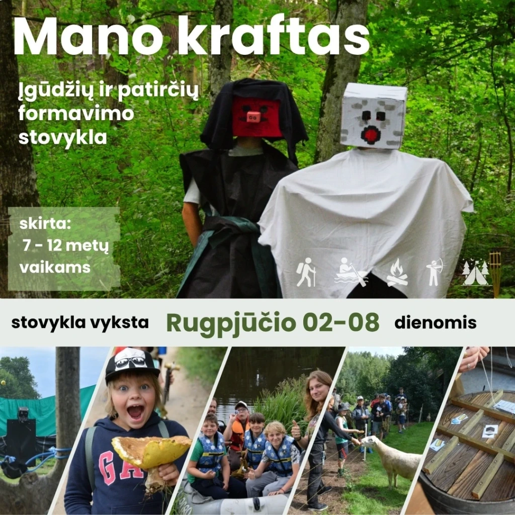 Vaikų vasaros stovykla mano kraftas 2026