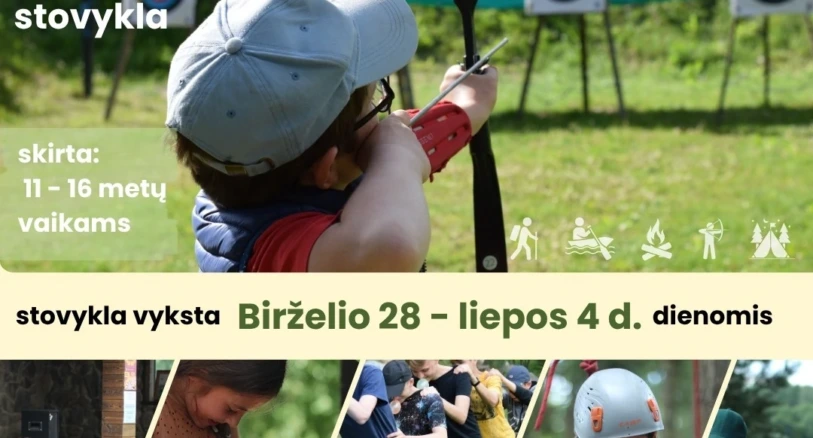 Vaikų vasaros stovykla Elnio ragas 2026