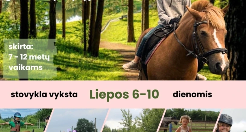 Vaikų vasaros stovykla raita vasara 2026