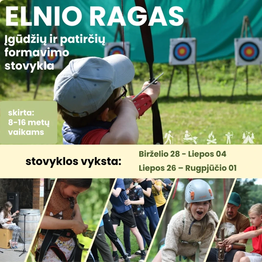 Vaikų vasaros stovykla Elnio ragas 2026