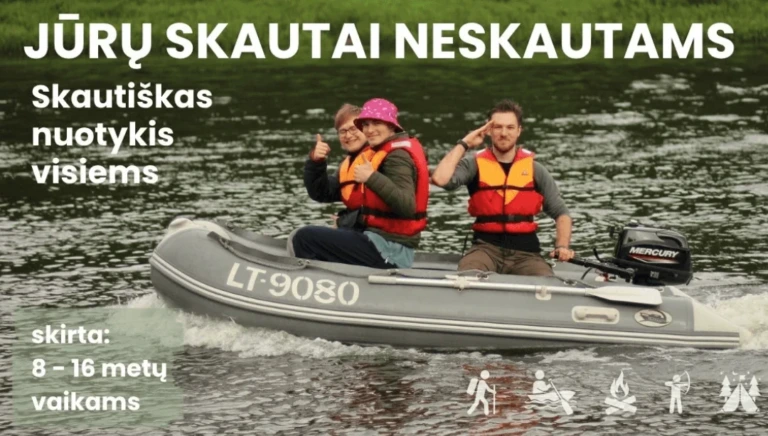 Vaikų vasaros stovykla Patirk jūrų skautai neskautams 2026